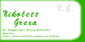 nikolett grexa business card